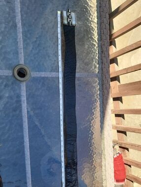 FAHRENHEIT Black Leather Belt with Silver Buckle Gorpcore, Pirate, Travel